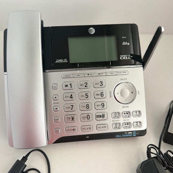 AT&T 2-Line Corded/Cordless Answering System w/Connect to Cell Tech TL86103 - Picture 2 of 12